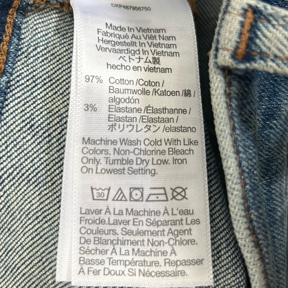 NEW Madewell Petite Mid Rise Kick Out Blue Jeans Size 23P - Picture 7 of 8